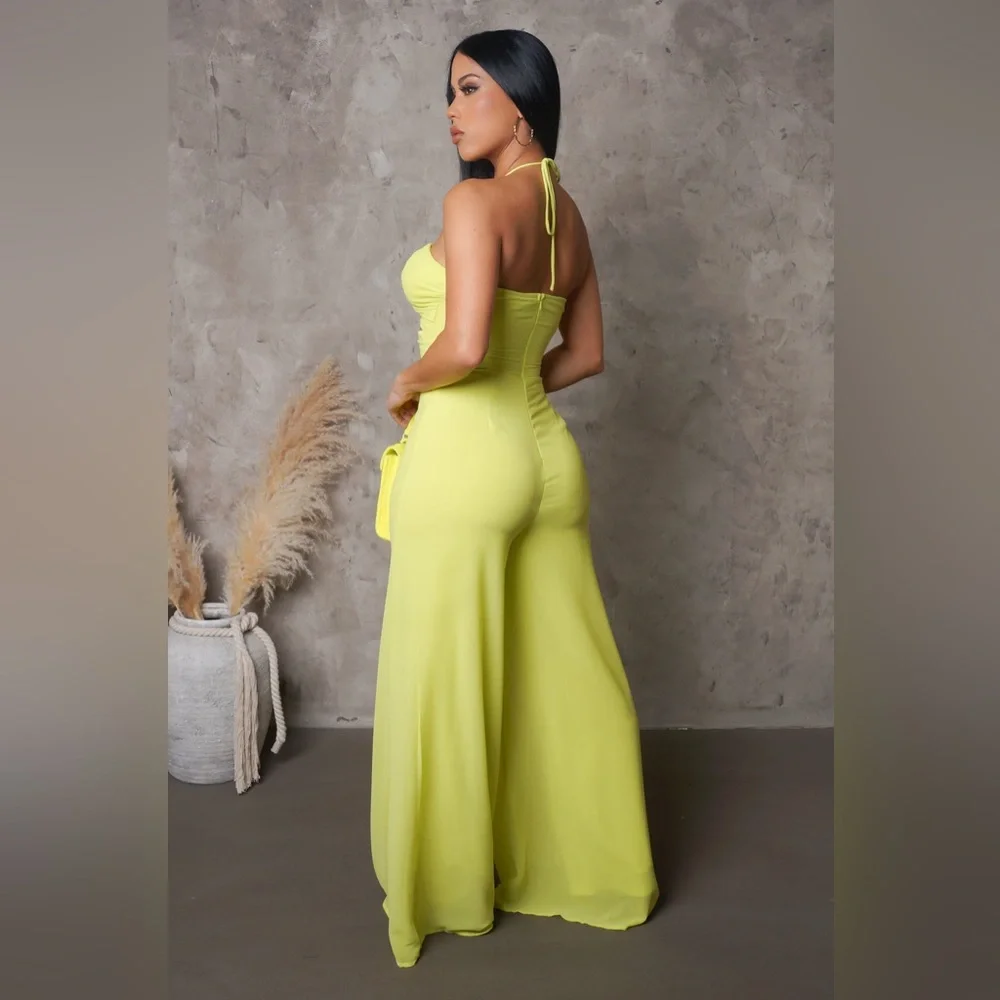 🆕Lime Jumpsuits in STOCK (S,M,L) - Picture 3 of 10